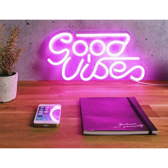  Lampe Tube Led Good Vibes Usb M8 La10471