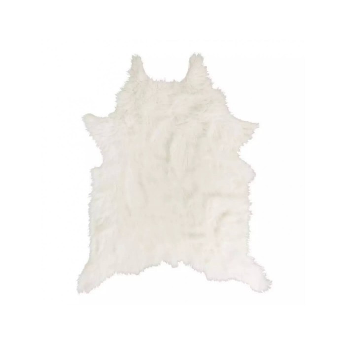  White Oven Rug Animal Shape 120X158Cm A1 Tx0058
