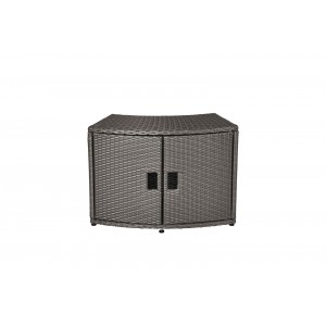Mspa Wicker Cabinet Storage Unit - For Round Spa