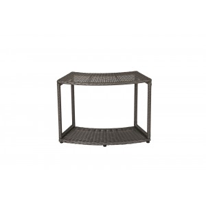 Mspa Wicker Open Storage Unit - For Round Spa