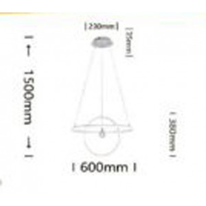Μοντέρνο Φωτιστικό οροφής 70W Ψυχρό Φως 60x150x38cm Universo