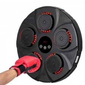Επιτοίχια Συσκευή Προπόνησης Πυγμαχίας Bluetooth Μαύρη 40x40cm 211187