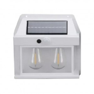 Ηλιακό φωτιστικό LED με 2 λάμπες Λευκό χρώμα ForHome 23521-83