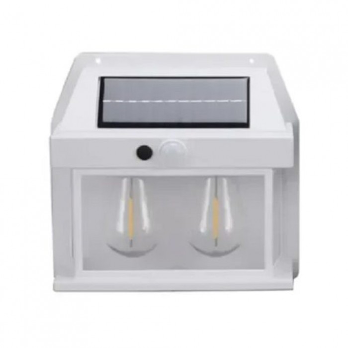 Ηλιακό φωτιστικό LED με 2 λάμπες Λευκό χρώμα ForHome 23521-83