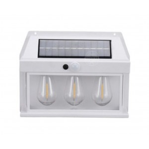 Ηλιακό φωτιστικό LED με 3 λάμπες Λευκό χρώμα ForHome 23521-84