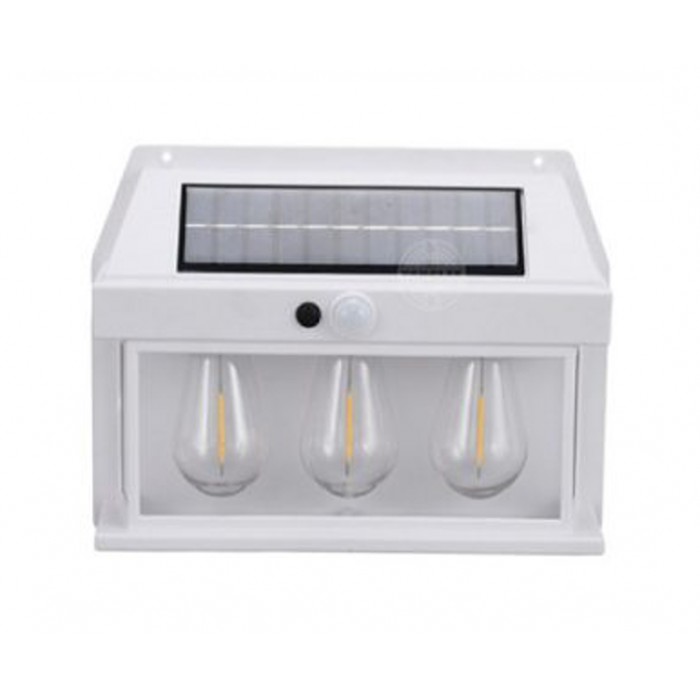 Ηλιακό φωτιστικό LED με 3 λάμπες Λευκό χρώμα ForHome 23521-84