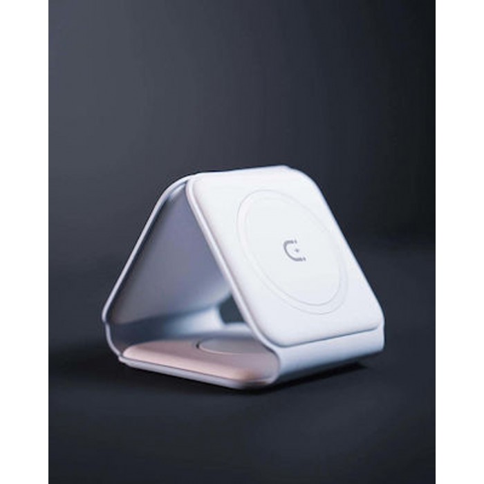 Ασύρματος Φορτιστής Qi Pad 15W Λευκός MD-WXC003