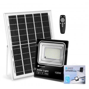 Ηλιακός Προβολέας LED 100W Ψυχρό Λευκό Φως 6500K Aigostar 28573
