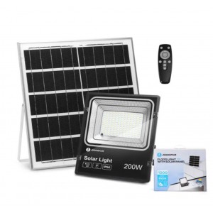 Ηλιακός Προβολέας LED 200W Ψυχρό Λευκό Φως 6500K Aigostar 28574