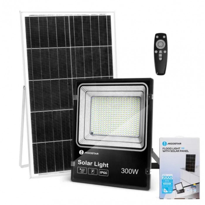Ηλιακός Προβολέας LED 300W Ψυχρό Λευκό Φως 6500K Aigostar 28575