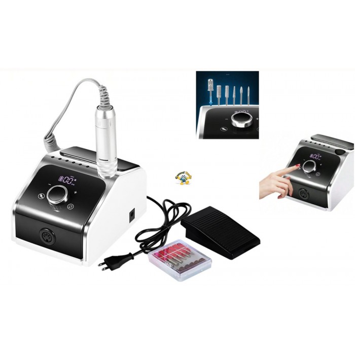 Επαγγελματικός Τροχός Νυχιών Ρεύματος 35000rpm Manicure & Pedicure Λευκός General Trade 98615