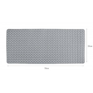 Αντιολισθητικό Πατάκι Μπάνιου Γκρι 78x35cm ForHome 245788