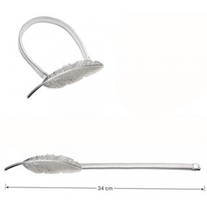 Δέστρα Κουρτίνας Ασημί 34cm ForHome 242192
