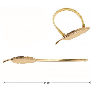 Δέστρα Κουρτίνας Χρυσή 34cm ForHome 242191