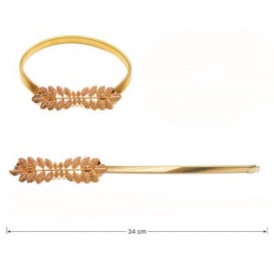 Δέστρα Κουρτίνας Χρυσή 34cm ForHome 242201