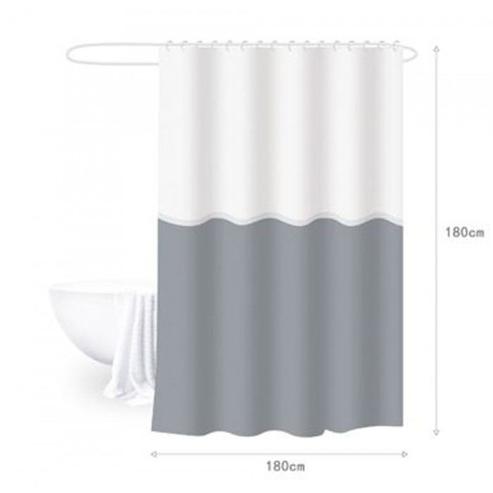 Κουρτίνα Μπάνιου Γκρι 180x180cm ForHome 245785