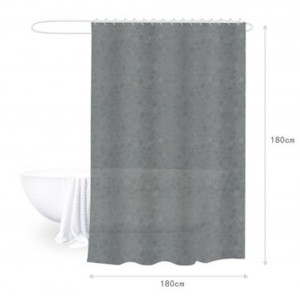 Κουρτίνα Μπάνιου Γκρι PEVA 180x180cm ForHome 245784