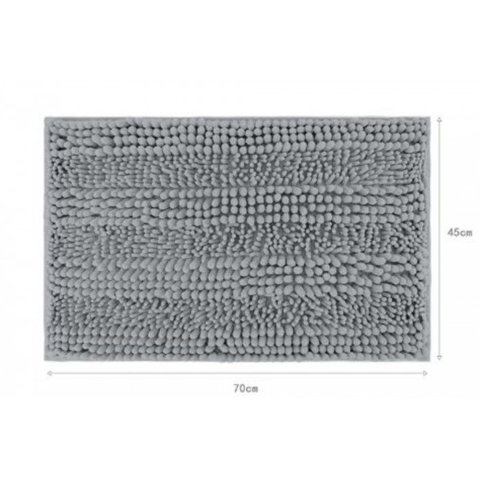 Πατάκι Μπάνιου Γκρι 45x70cm ForHome 245791