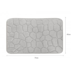 Πατάκι Μπάνιου Γκρι 45x70cm ForHome 245792