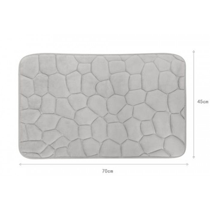 Πατάκι Μπάνιου Γκρι 45x70cm ForHome 245792