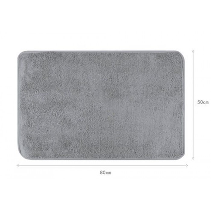 Πατάκι Μπάνιου Γκρι 50x80cm ForHome 245793