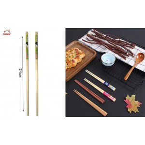 Chopsticks ξυλάκια Πολύχρωμα 5 ζεύγοι 24cm ForHome 24002158